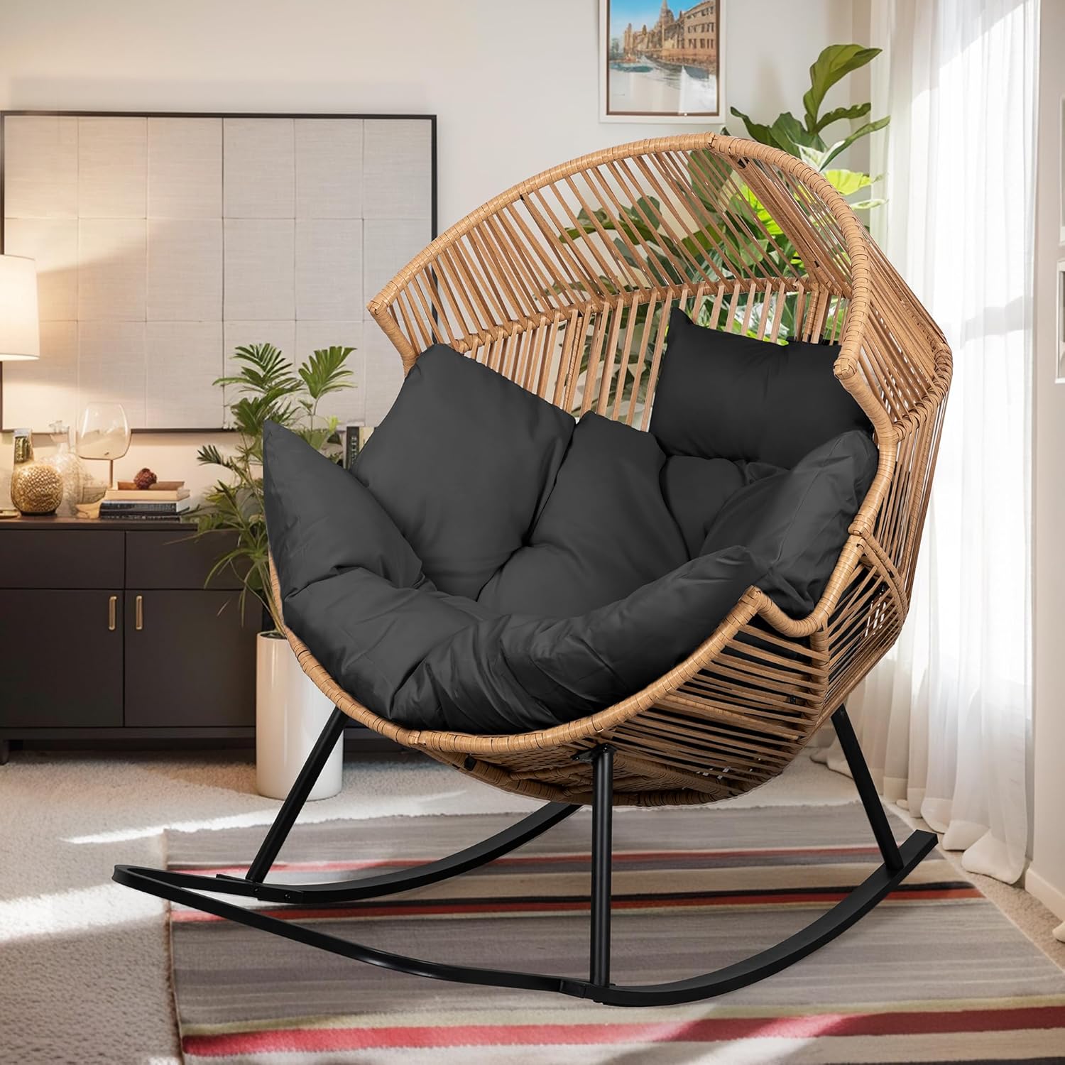 Wicker Egg Chair 