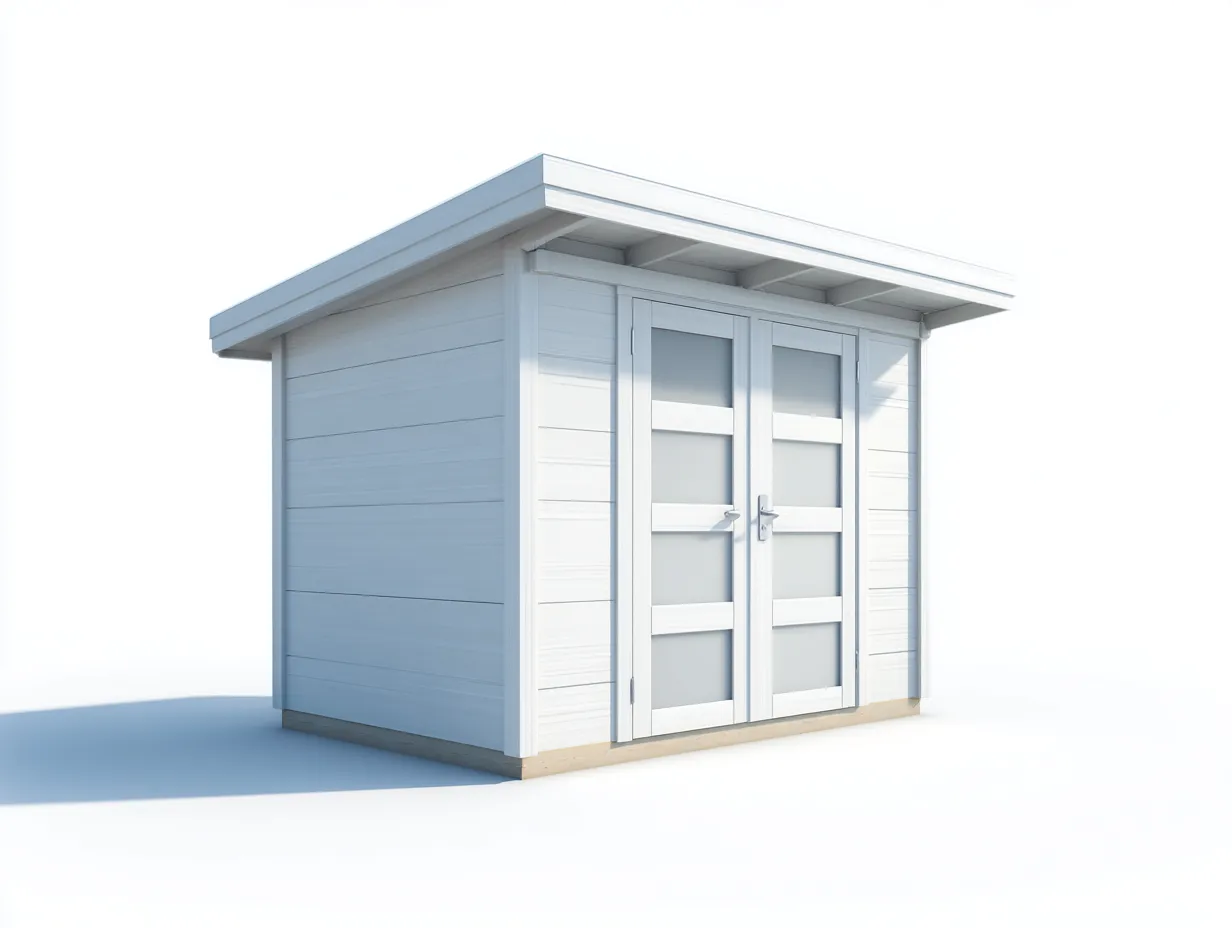 Gartenhäuser - Holz - 213 x 159 x 223 cm - Weiß - Modern-Roommyio