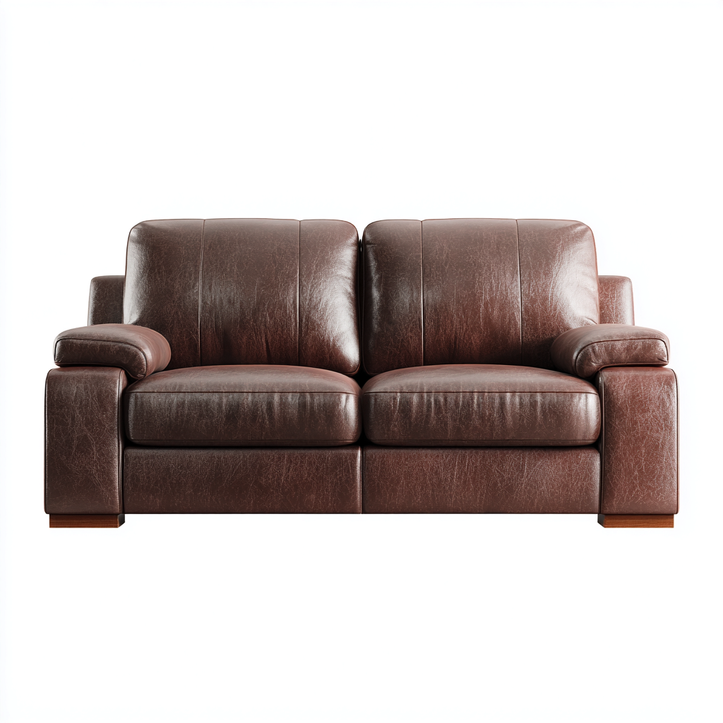 Divani a 3 posti-Pelle-225x95x88 cm-marrone-design classico-Casaupbase