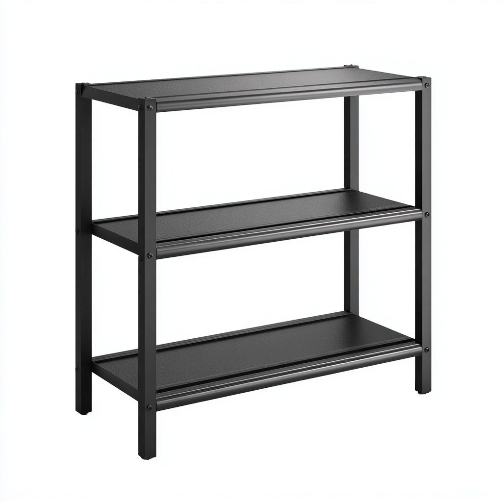 Scarpiera-metallo-90x30x75 cm-nero-stile industriale-Casaupbase