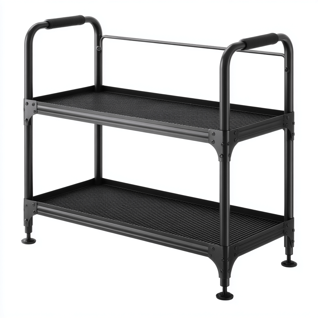 Scarpiera-metallo-80x30x70 cm-nero-stile industriale-Casaupbase