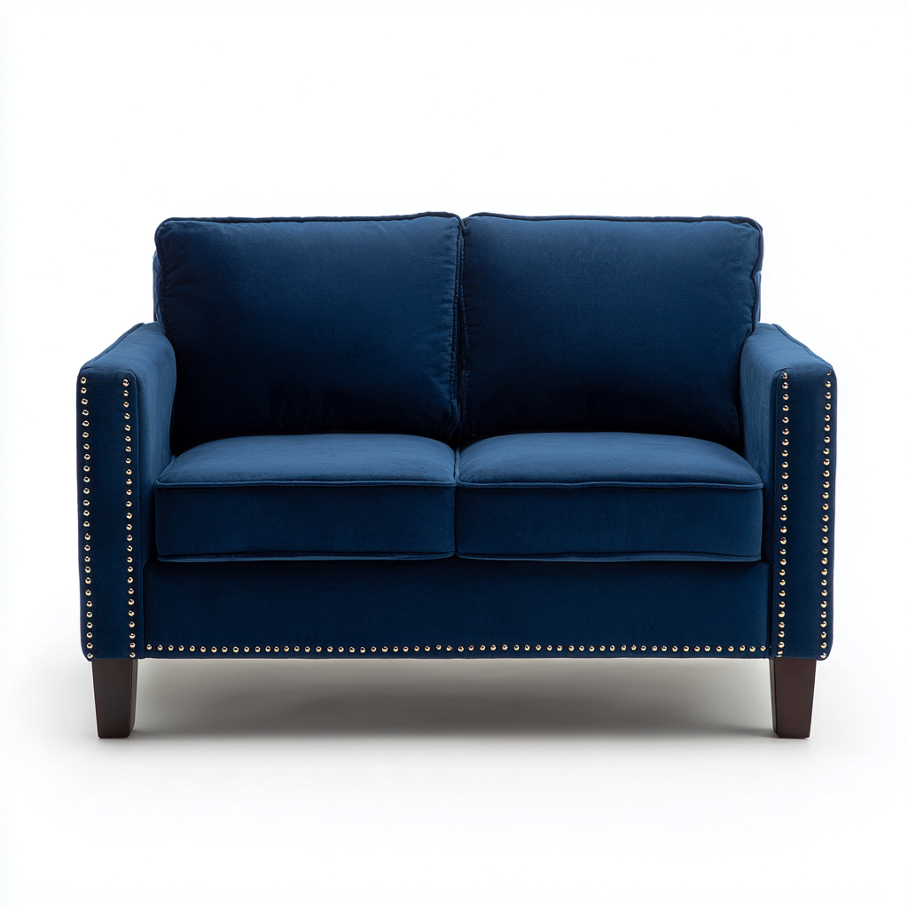 Divani a 3 posti-Velluto-228x94x90 cm-blu navy-design classico-Casaupbase