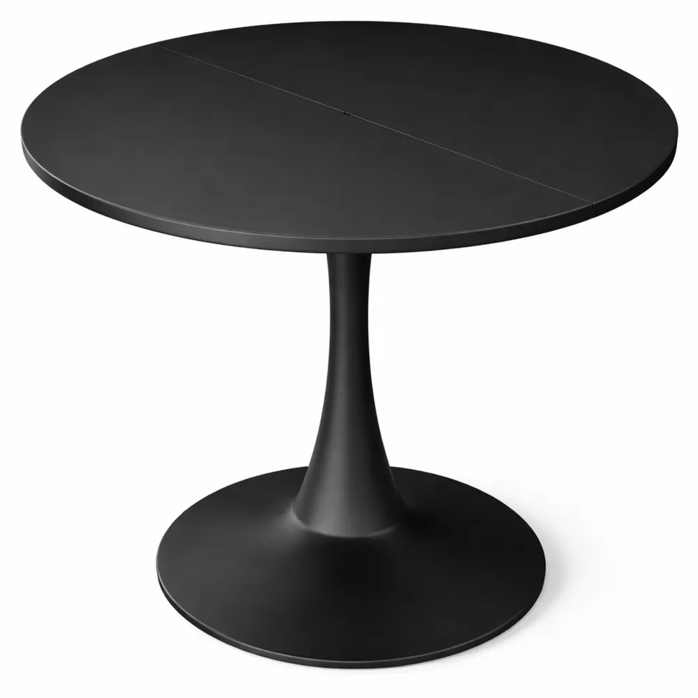 Tavolo da Pranzo Moderno Quadrato, Nero, 80 x 80 cm