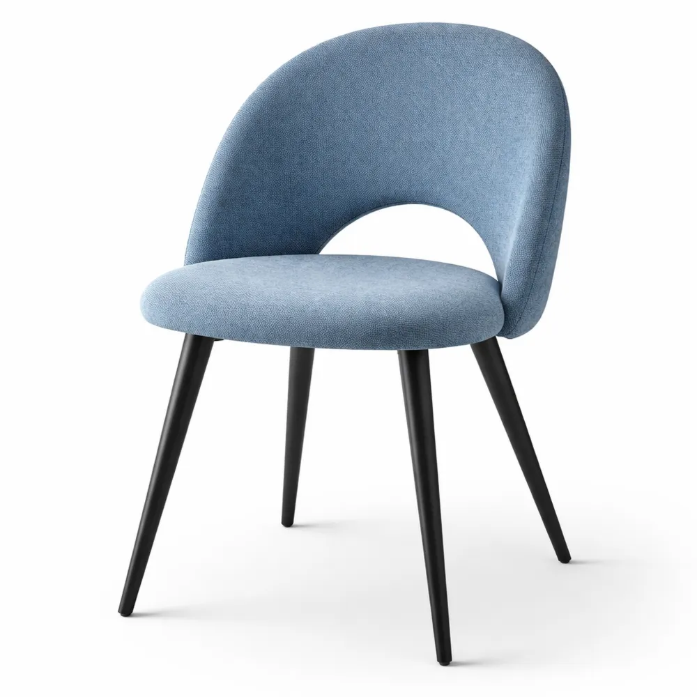 Set di 4 Sedie Imbottite Moderne per Sala da Pranzo