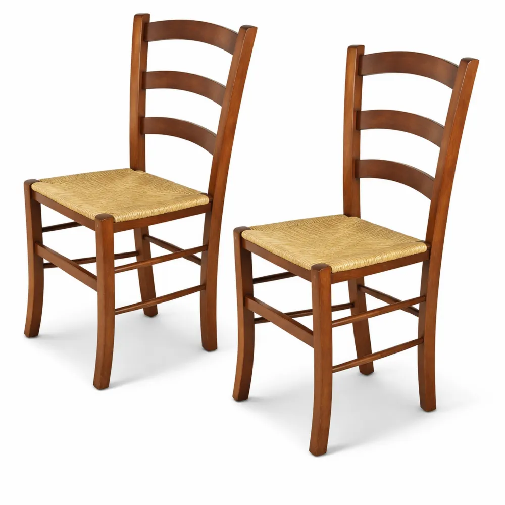 Set di 2 sedie in legno di faggio per cucina e sala da pranzo