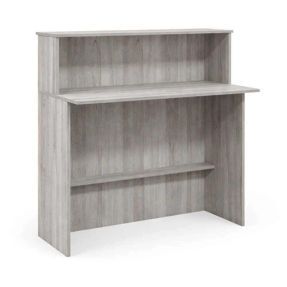Banco Reception in Legno Multistrato Grigio 100x50x103,5 cm