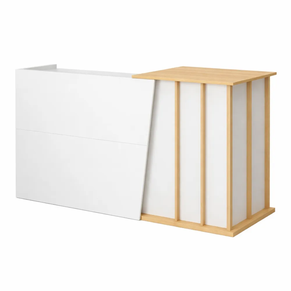 Tavolo Reception con Cassetti e Ripiani 120 cm