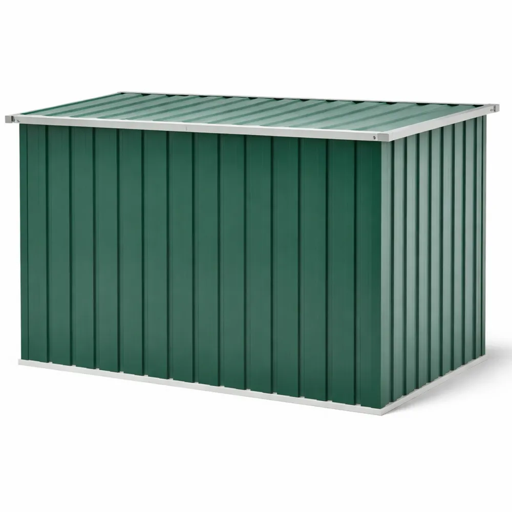 Cassa da giardino grande in plastica verde 149x99x93 cm