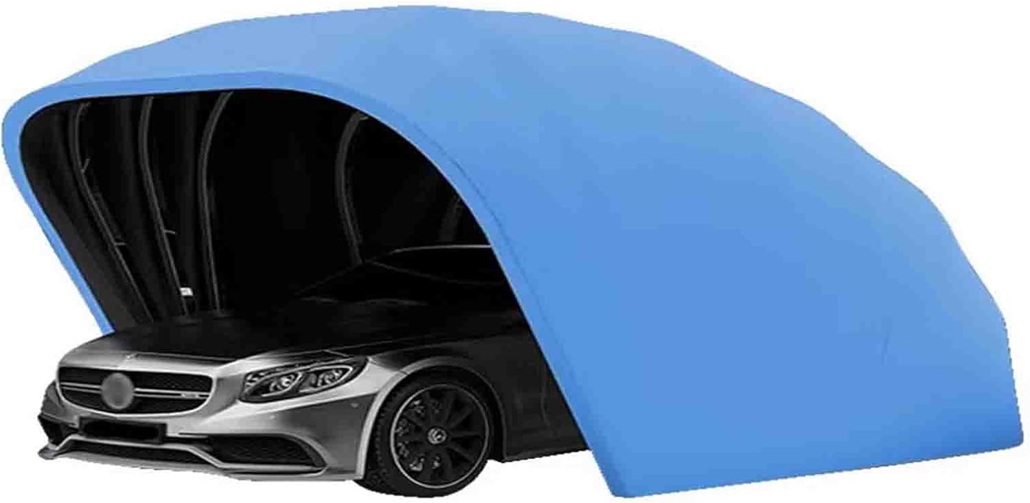 Refugio plegable impermeable para todo clima con cerradura Oxford alta densidad y base reforzada para protección de coche-Nookgetly
