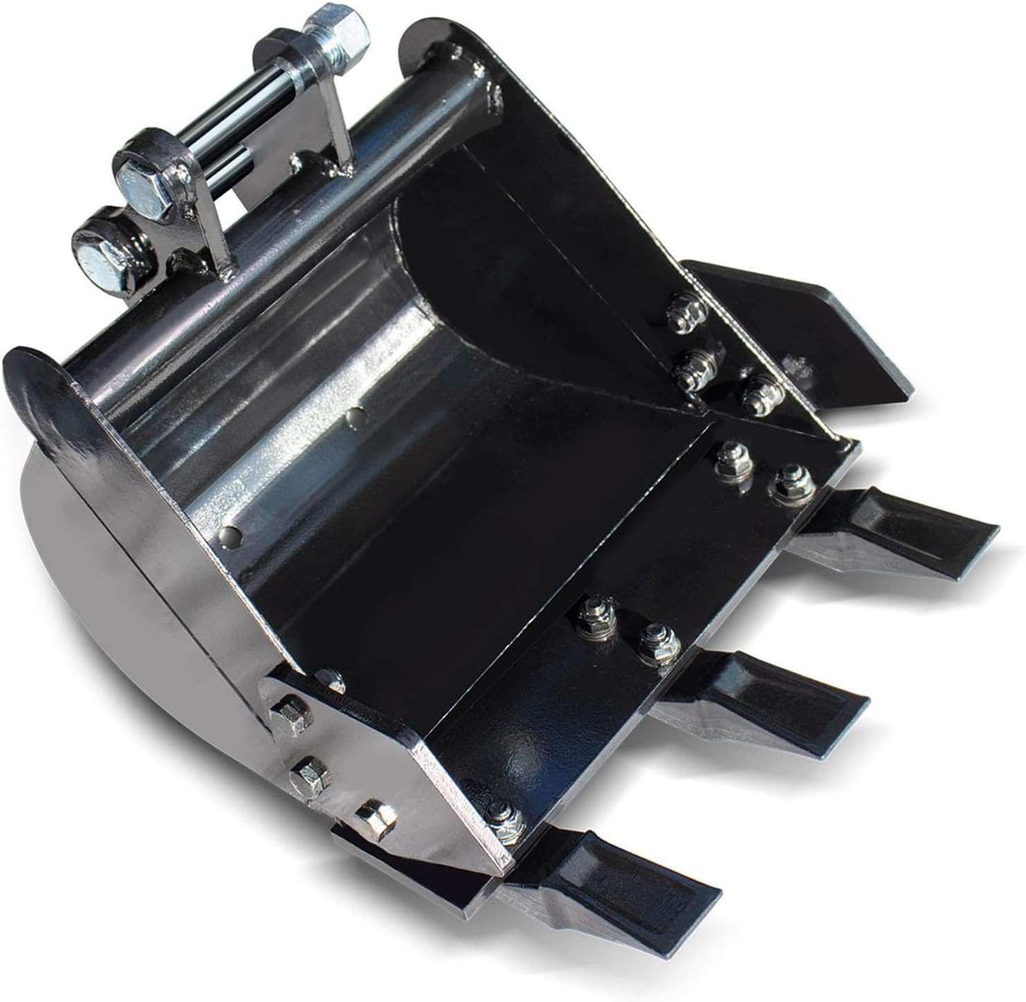 Cucharón de miniexcavadora LiebeWH de 380 mm con 3 dientes de metal duro para zanjas,demolición y excavación en equipos de 0,8 a 1,8 toneladas-Nookgetly