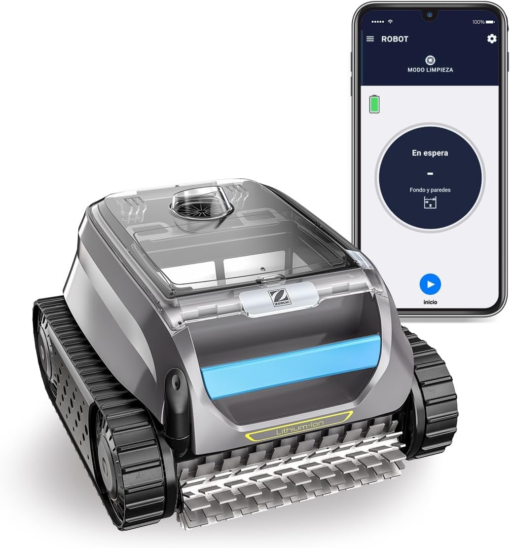 Zodiac Freedom OF 42 iQ limpiafondos sin cable para piscina 10 x 5 m con batería de litio app iAqualink y línea de flotación-Nookgetly