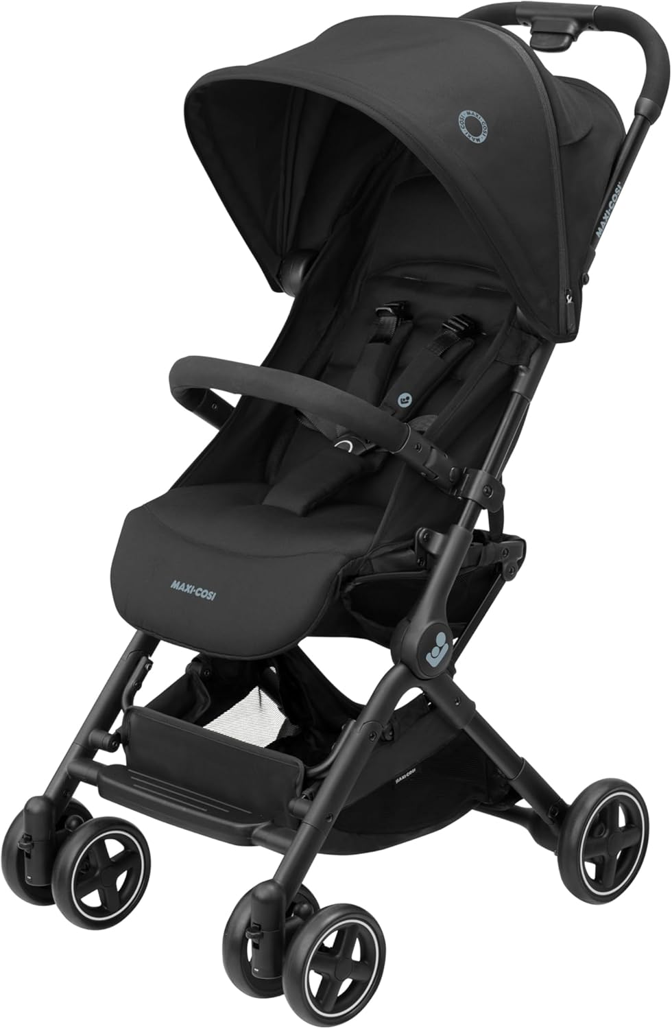 Maxi-Cosi Lara2 silla de paseo ligera y compacta para bebé, reclinación total, plegado automático y bandolera, de 0 a 22 kg, Essential Black-Nookgetly