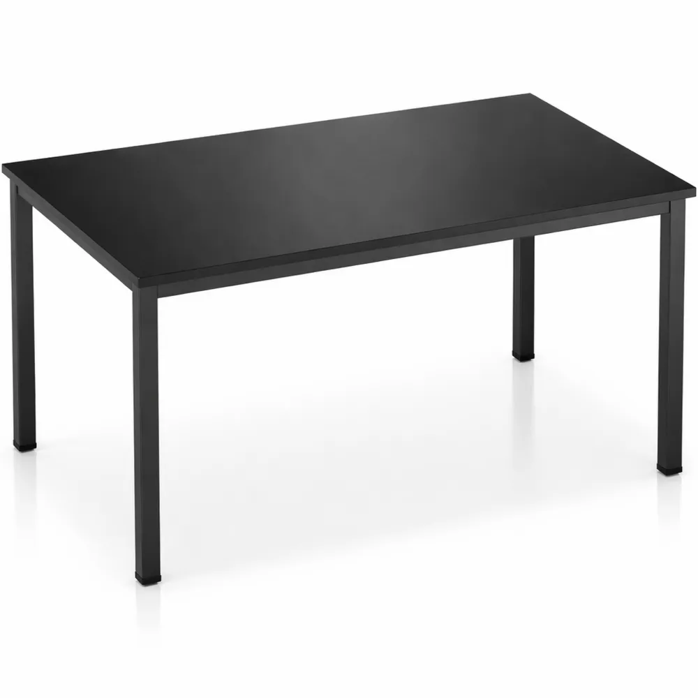 Scrivania multifunzionale per ufficio e lavoro a casa, 120 x 60 x 75 cm, Nero