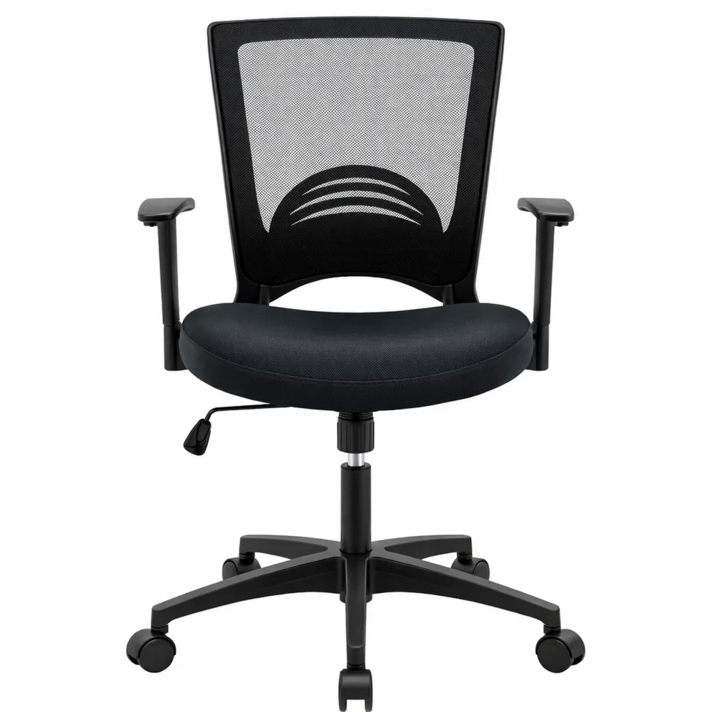 Sedia da ufficio reclinabile e regolabile in altezza, in tessuto a rete