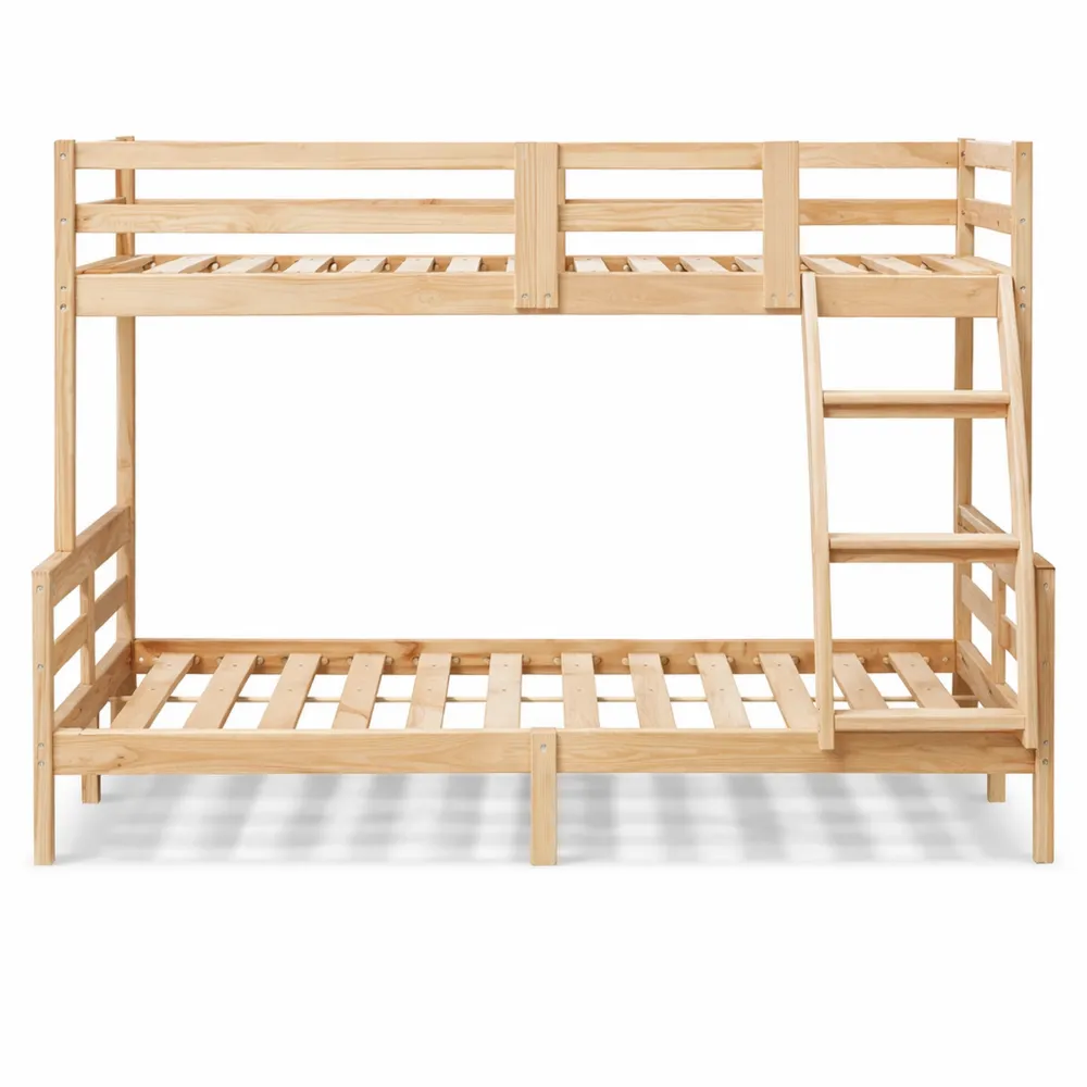 Letto a Castello in Legno Massello di Pino per Camera da Letto