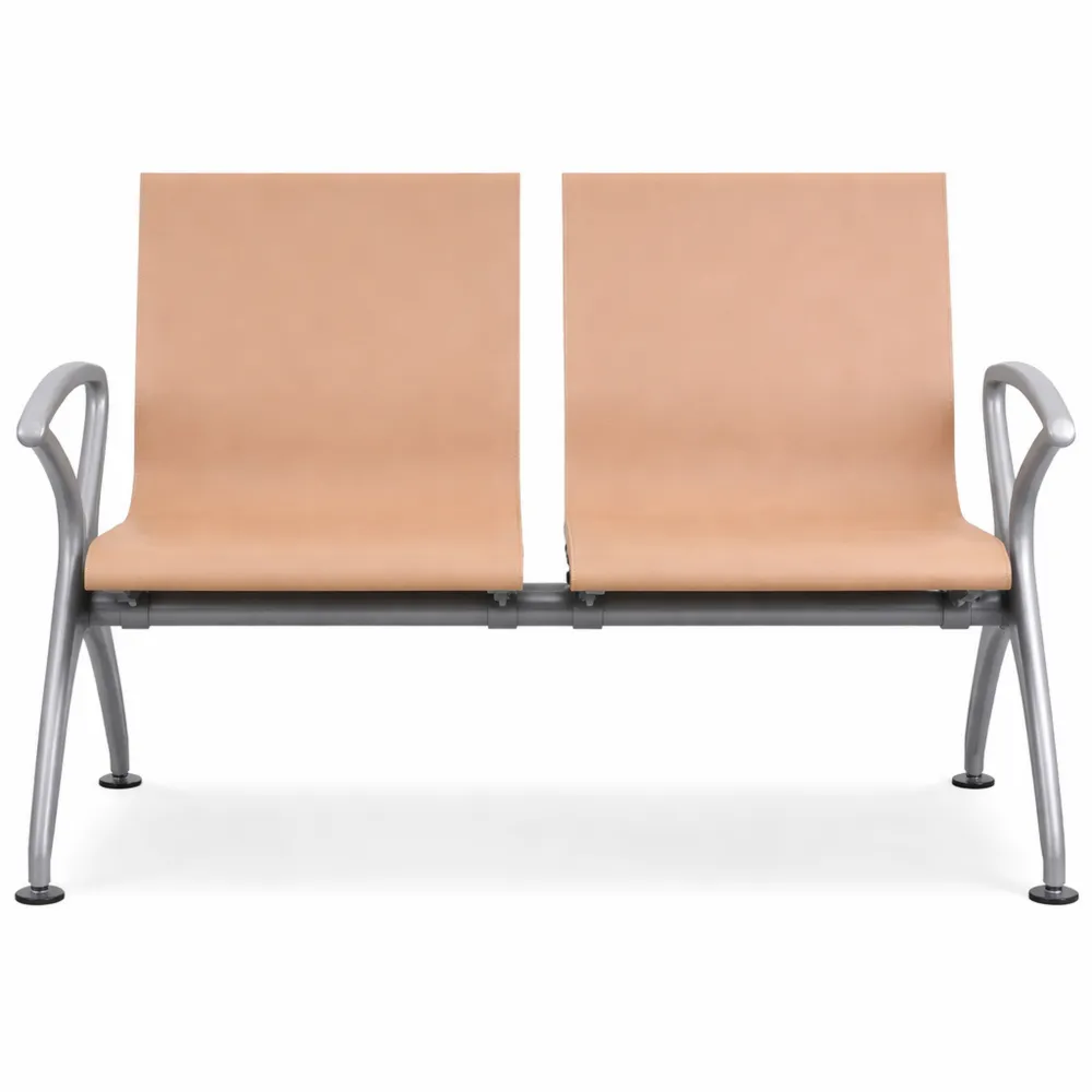 Sedia da reception a 2 posti con braccioli e schienali ergonomici