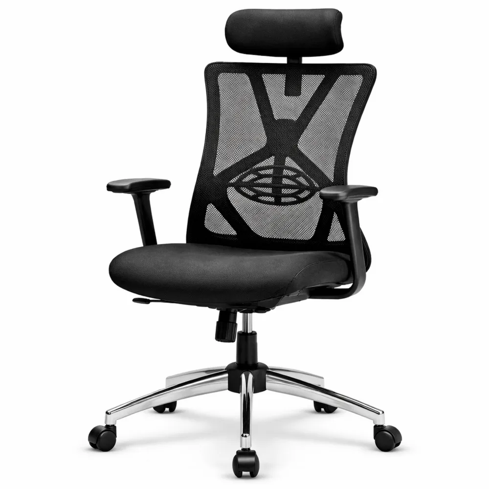 Sedia Ergonomica da Ufficio con Supporto Lombare e Schienale Alto
