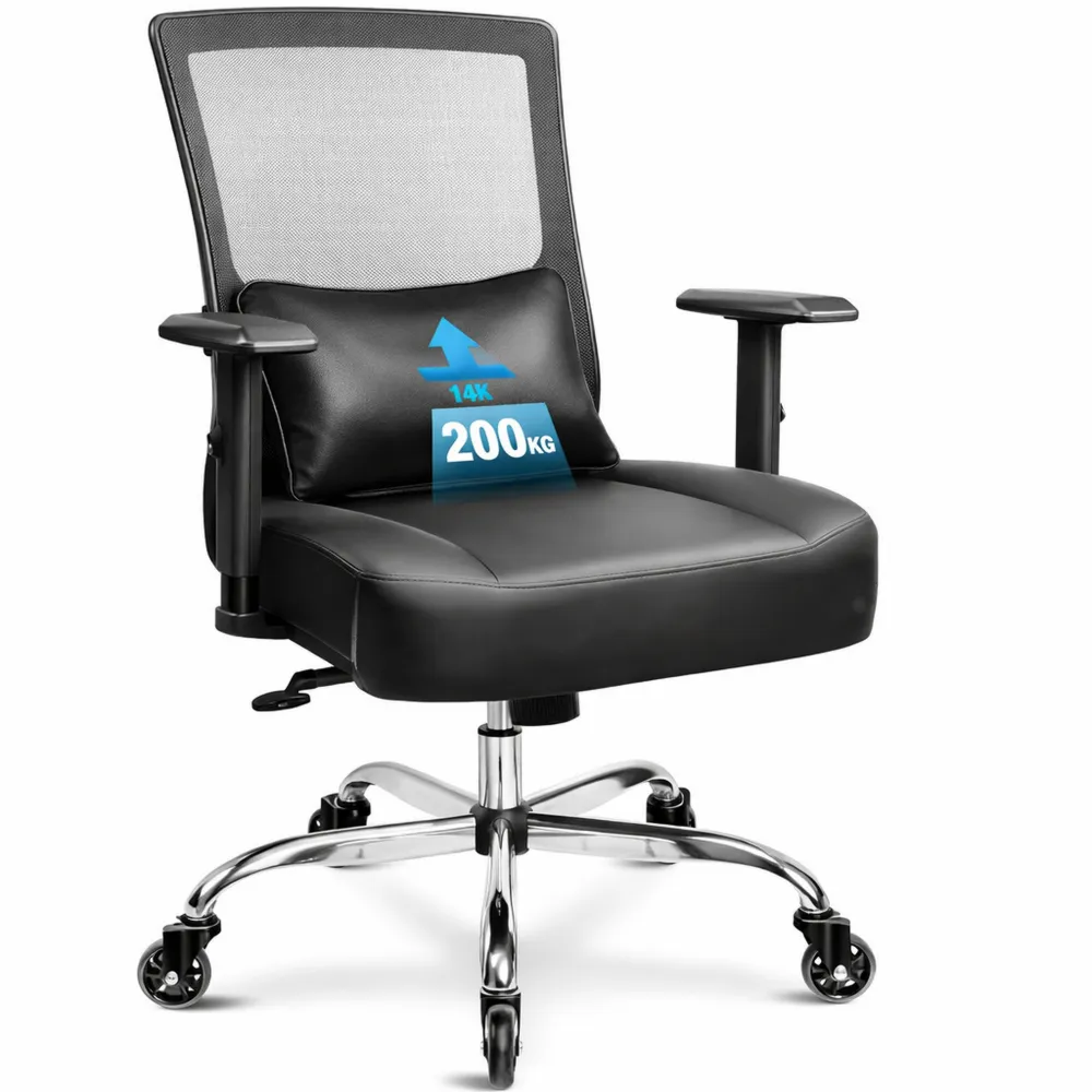 Sedia Gaming XXL con Supporto Regolabile e Seduta Ampia