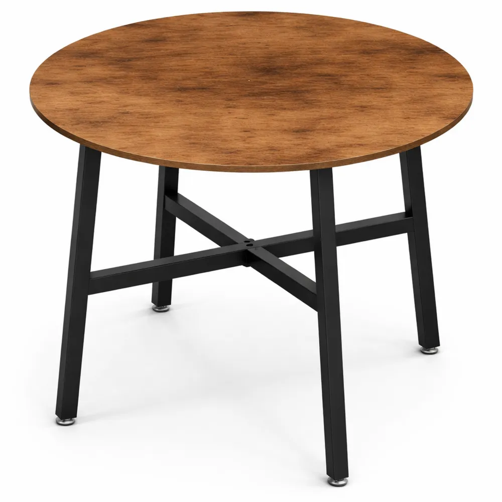 Tavolo Rotondo in Stile Industriale per Cucina e Sala da Pranzo