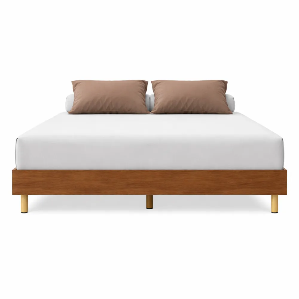 Struttura Letto Matrimoniale 140x200 cm Rovere Marrone