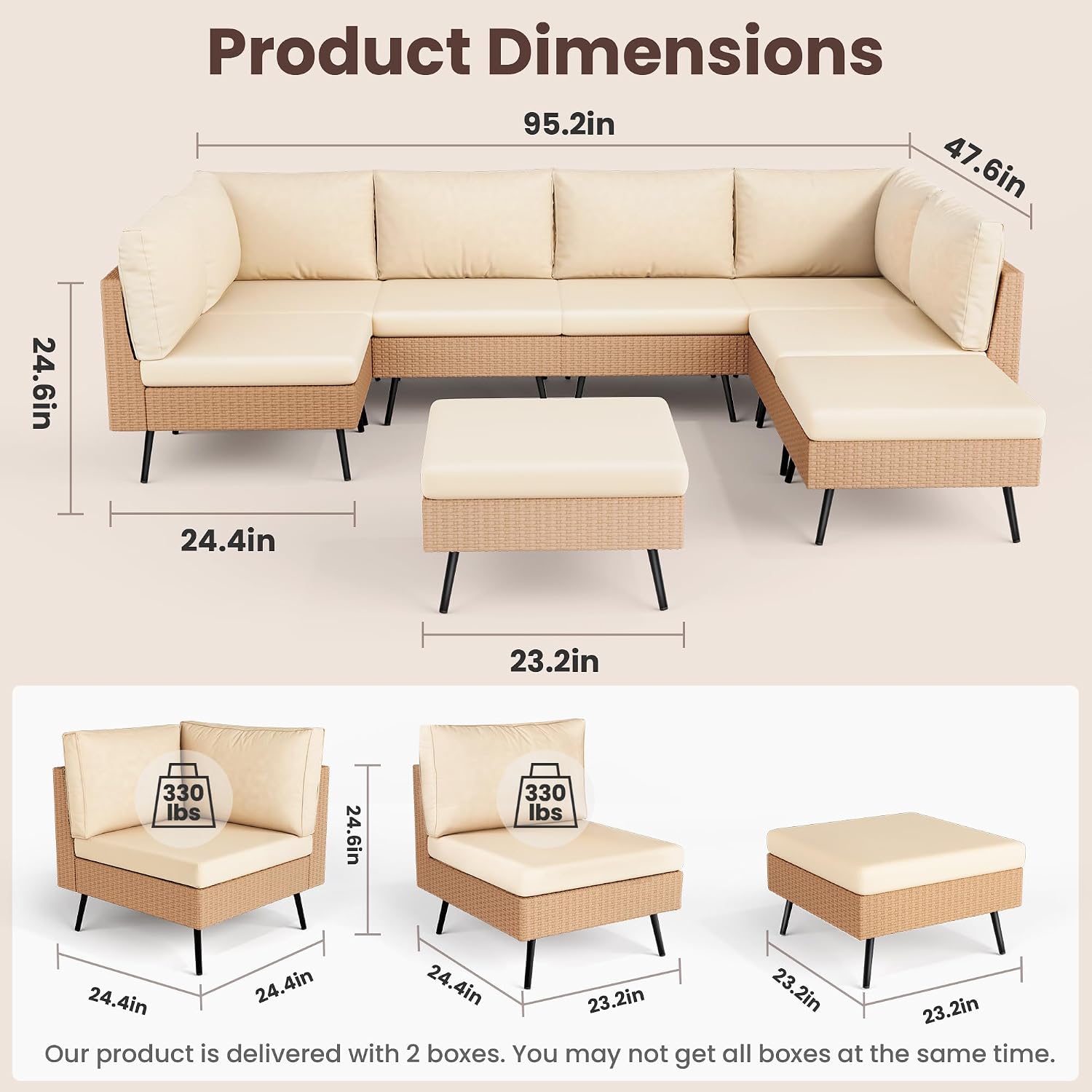 8-Piece Wicker Outdoor Furniture Set