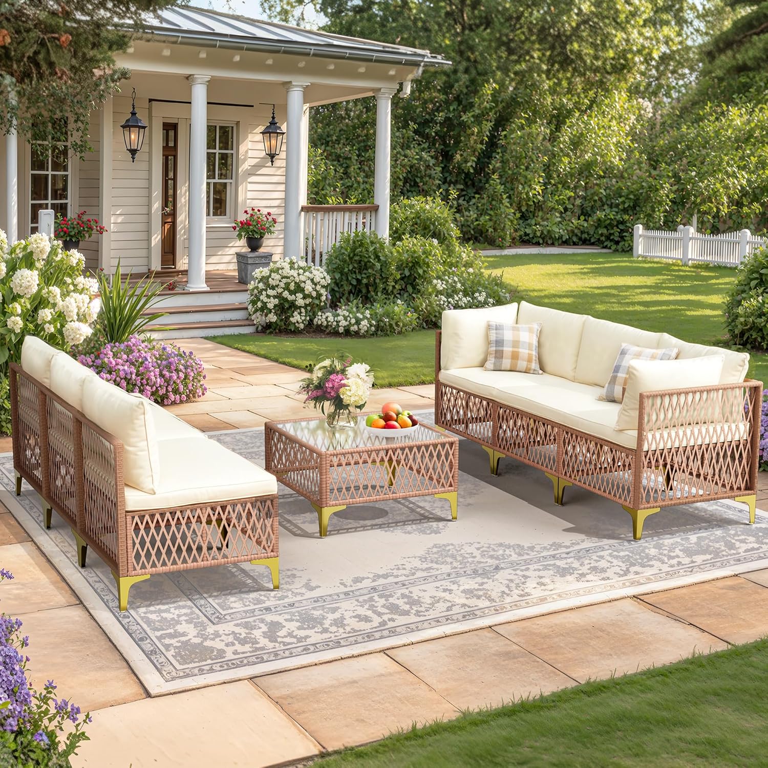 7-Piece Wicker Outdoor Furniture Set