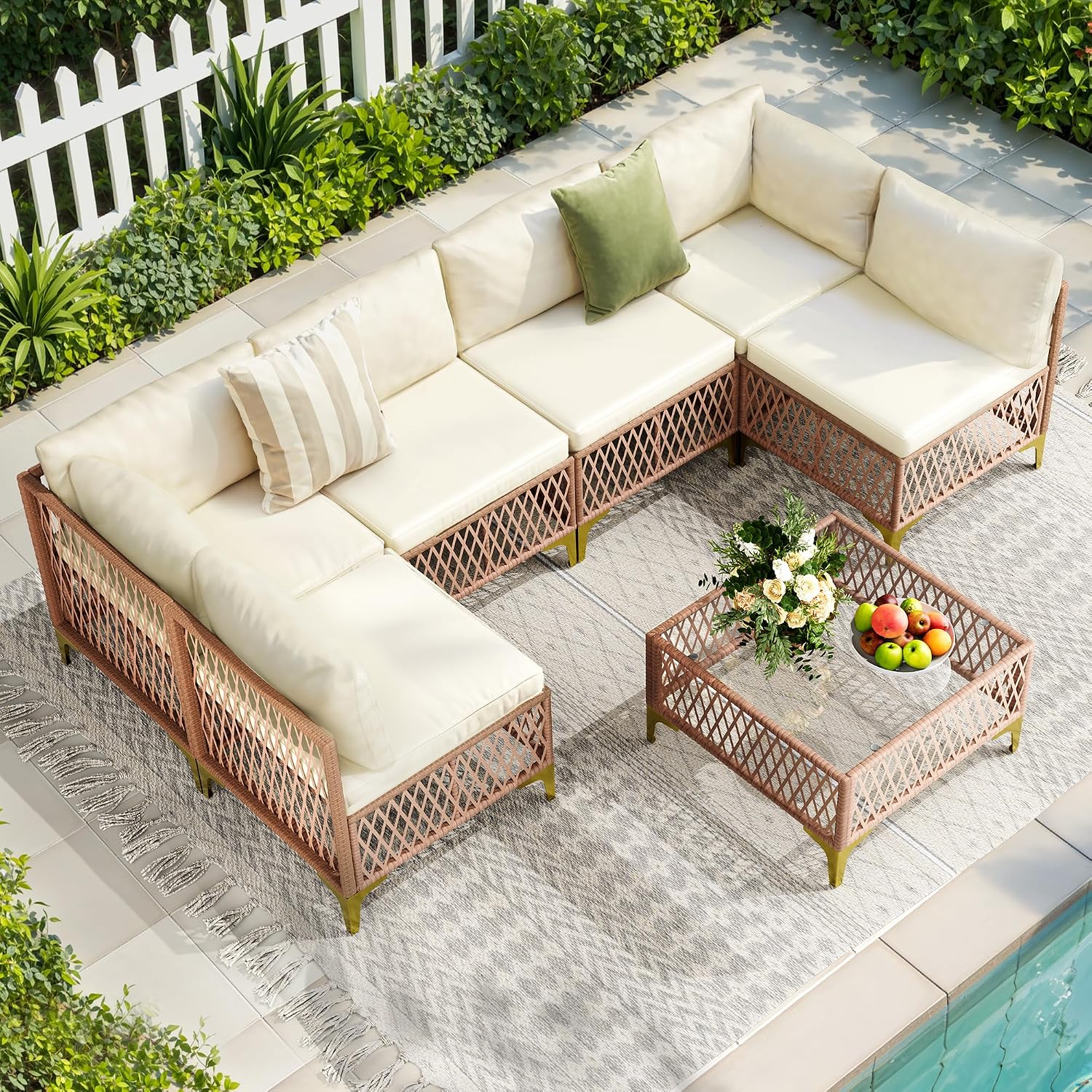 7-Piece Wicker Outdoor Furniture Set