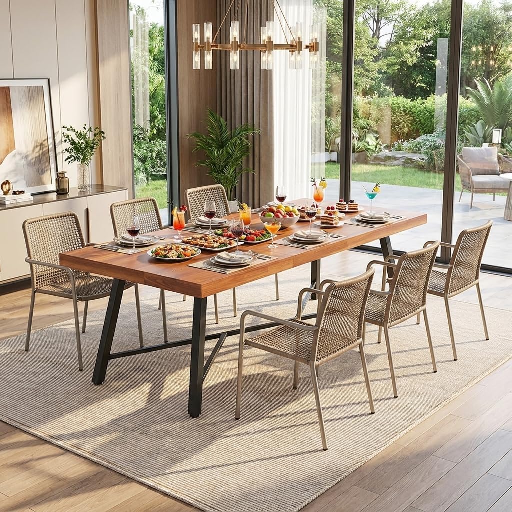 Acacia Wood Outdoor Dining Table