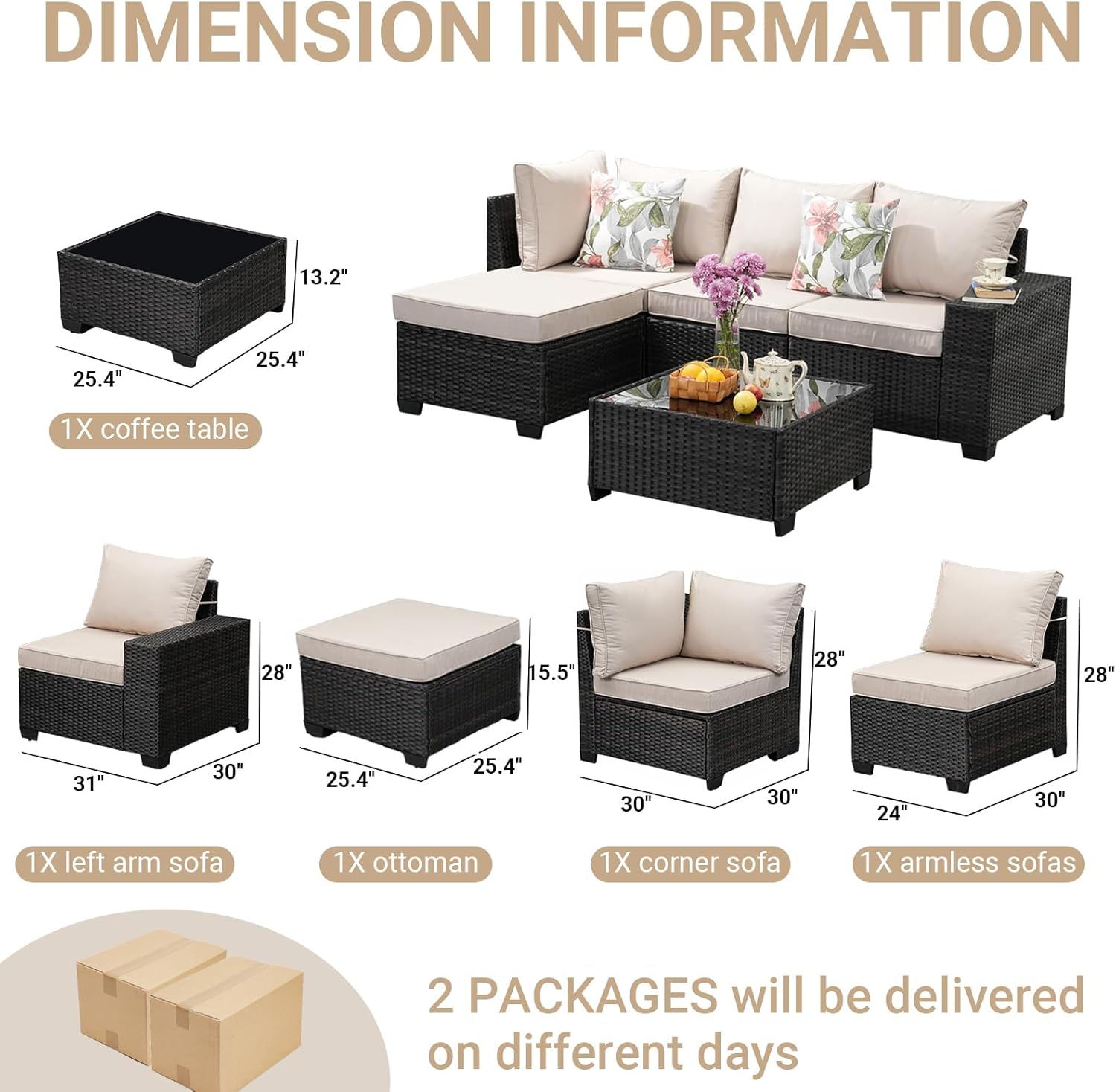 5-Piece Patio Furniture Set