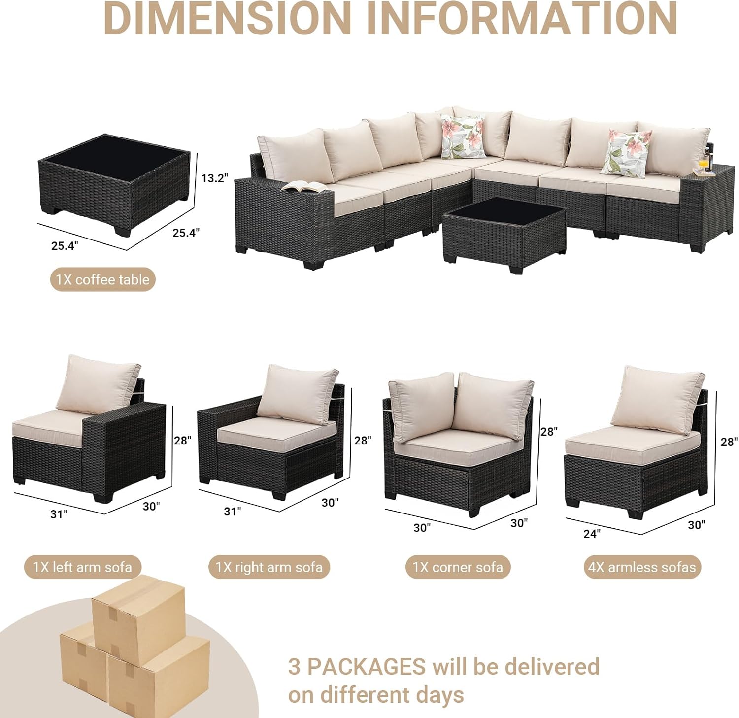 8-Piece Patio Furniture Set