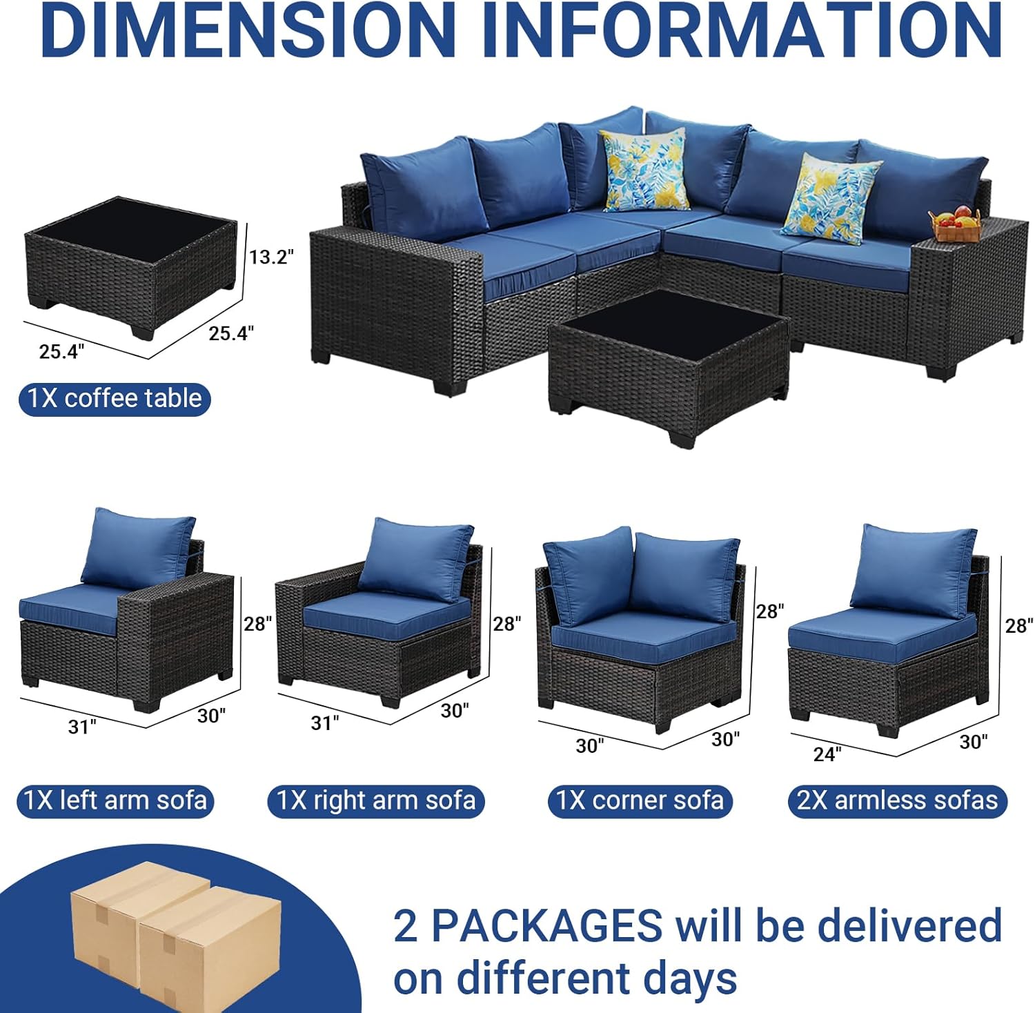 6-Piece Patio Furniture Set