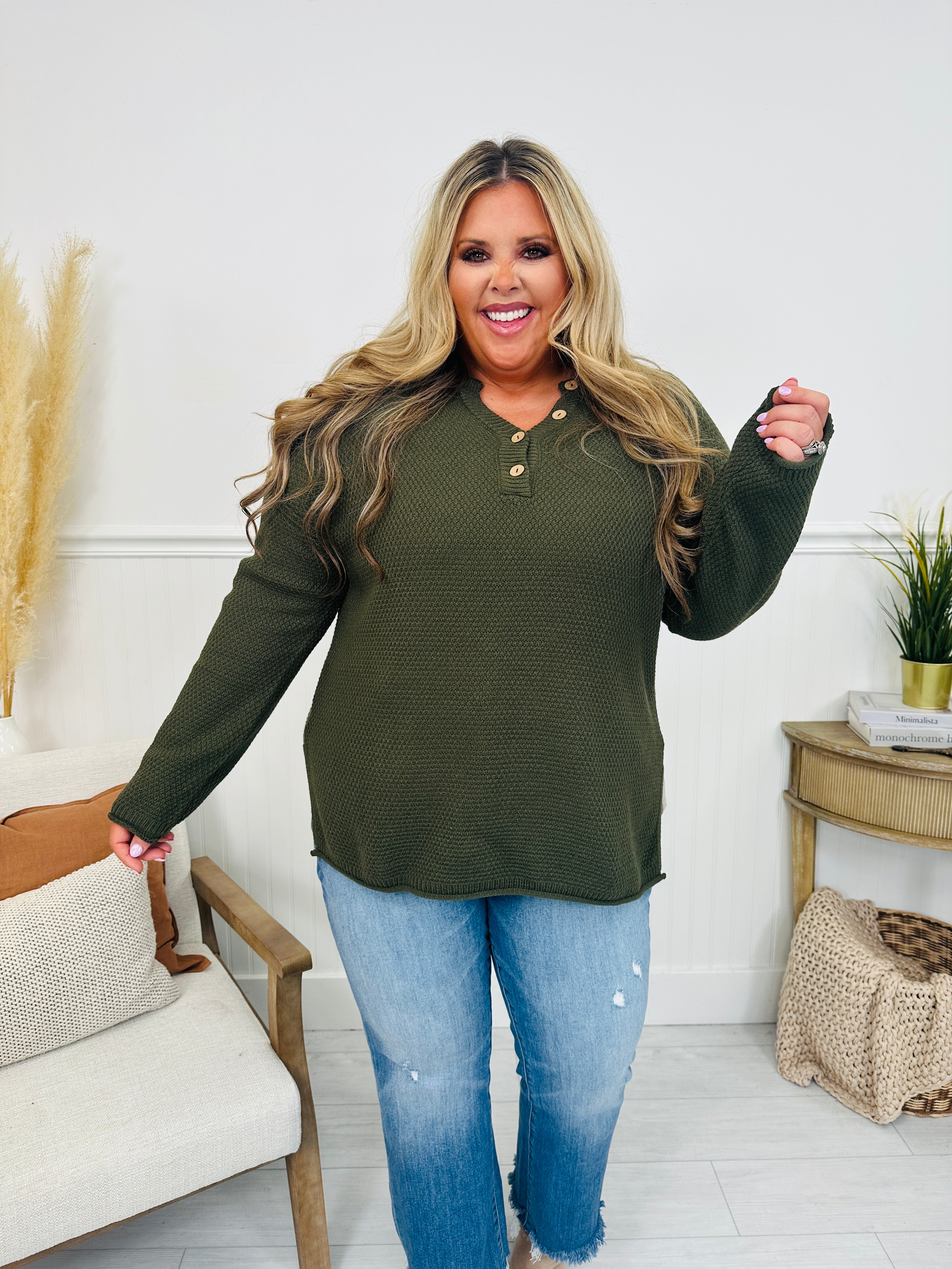 Reset Button Sweater In Multiple Colors