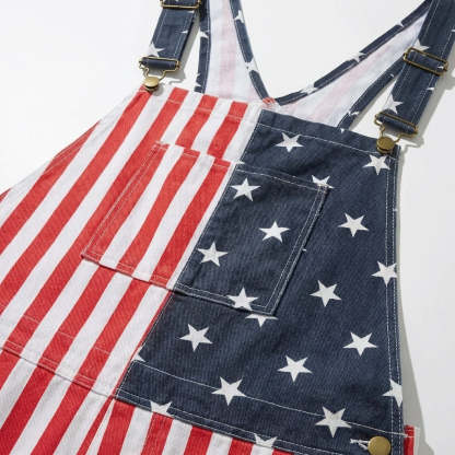 American Flag Overalls