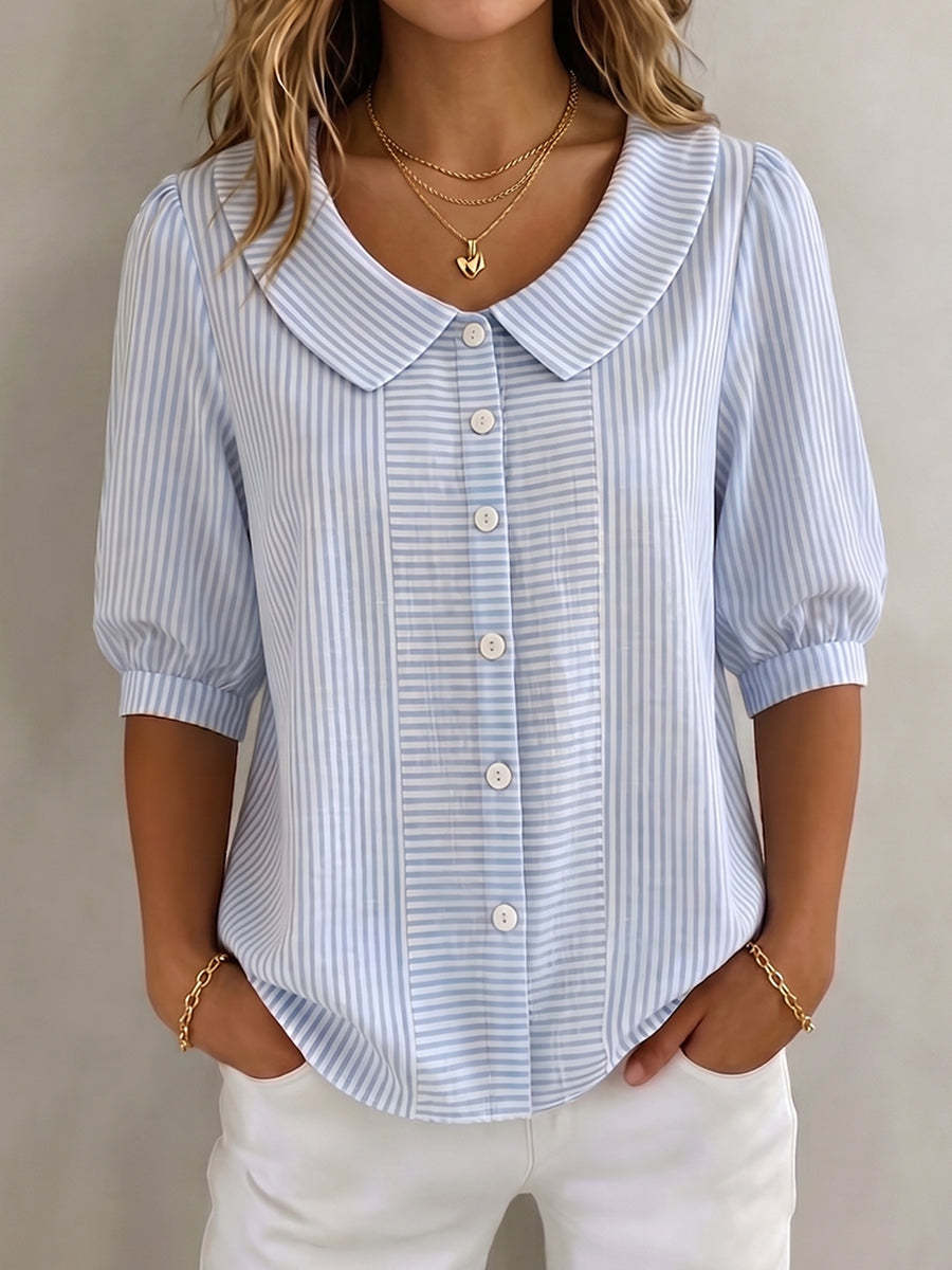 Camila | Elegant And Timeless Striped Blouse