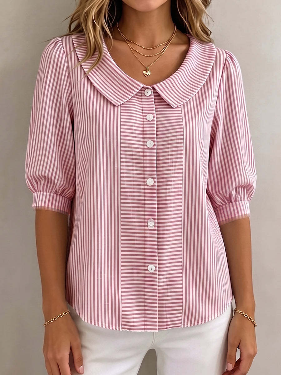Camila | Elegant And Timeless Striped Blouse