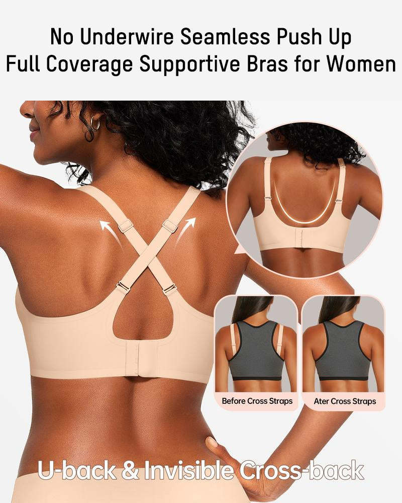 Invisible Jelly Lift Bra with Breathable Water Drop Hollow