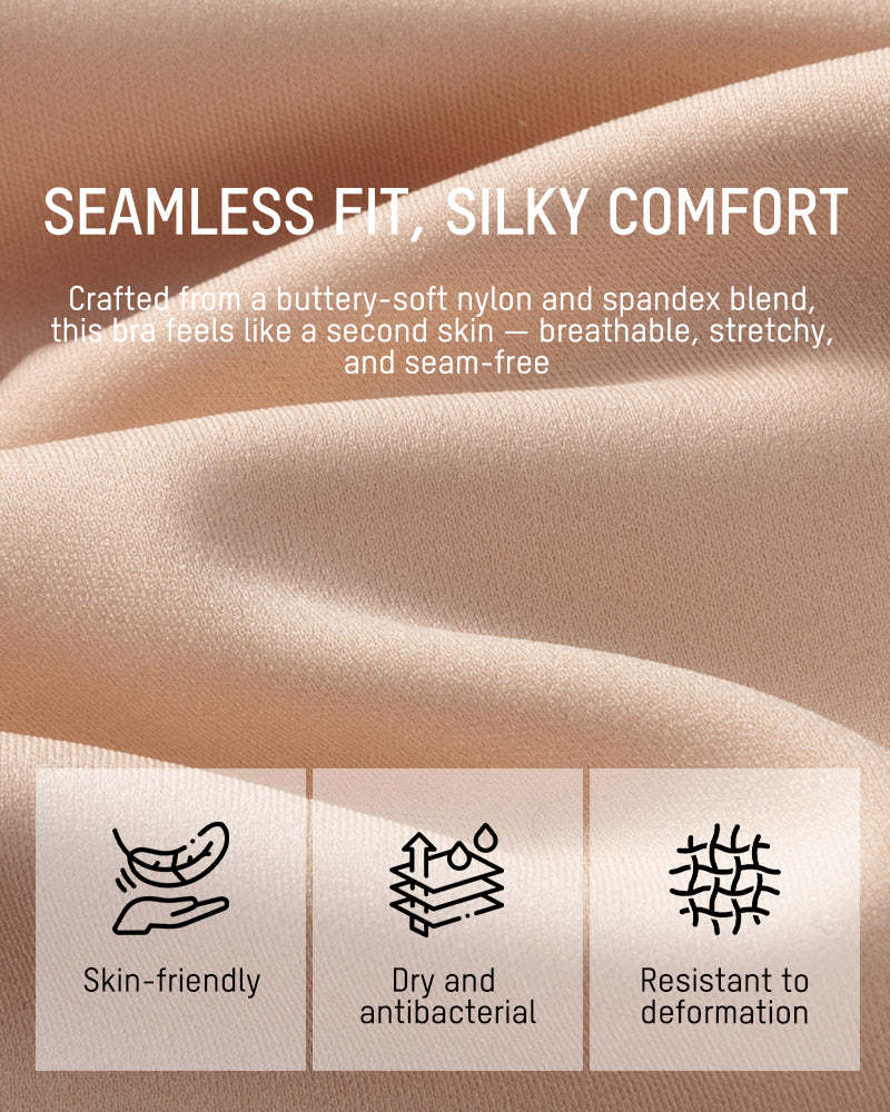 Invisible Jelly Lift Bra with Breathable Water Drop Hollow