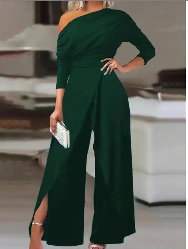 ⏳Time-Limited Special⏰Women's Elegant One-Shoulder Jumpsuit