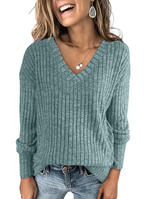 Women Casual Fall Tops Lightweight Tunic Sweaters