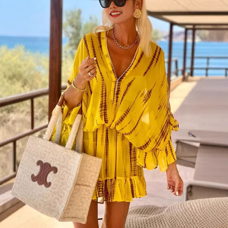 Fluid Short Dress | Summer Style and Relaxation Chic