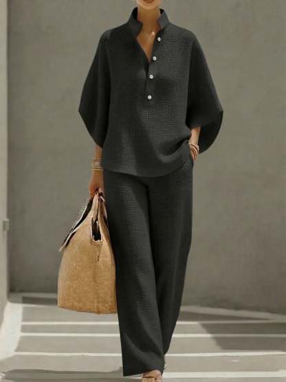 Women's Waffle Two-Piece Set