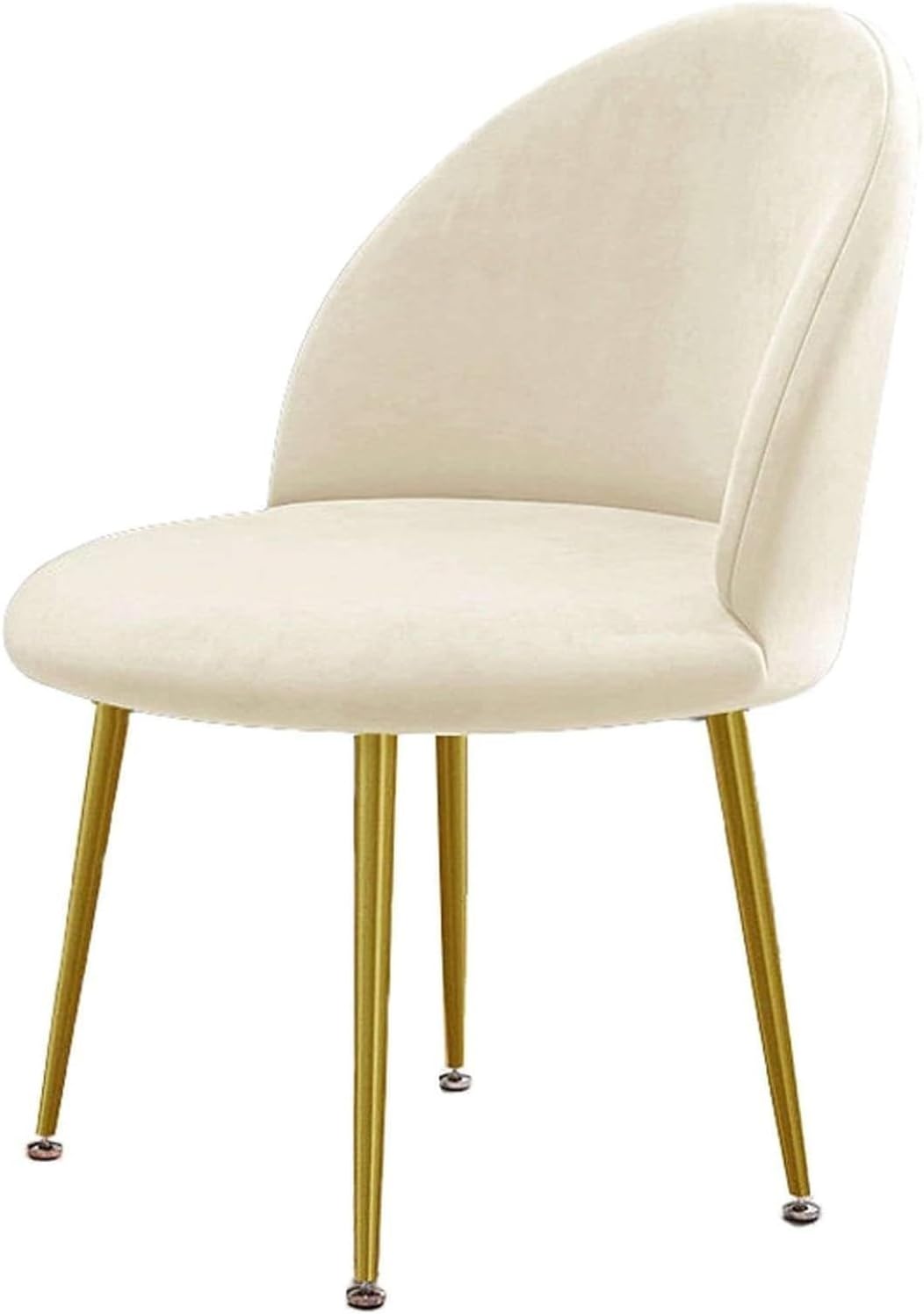 Luxury Velvet Curved Back Dining Chair Covers Super Soft Semicircle Back Chair Slipcovers Mid Century Modern Solid Color High Back Chair Protectors for Hotel Banquet(15,1PCS)