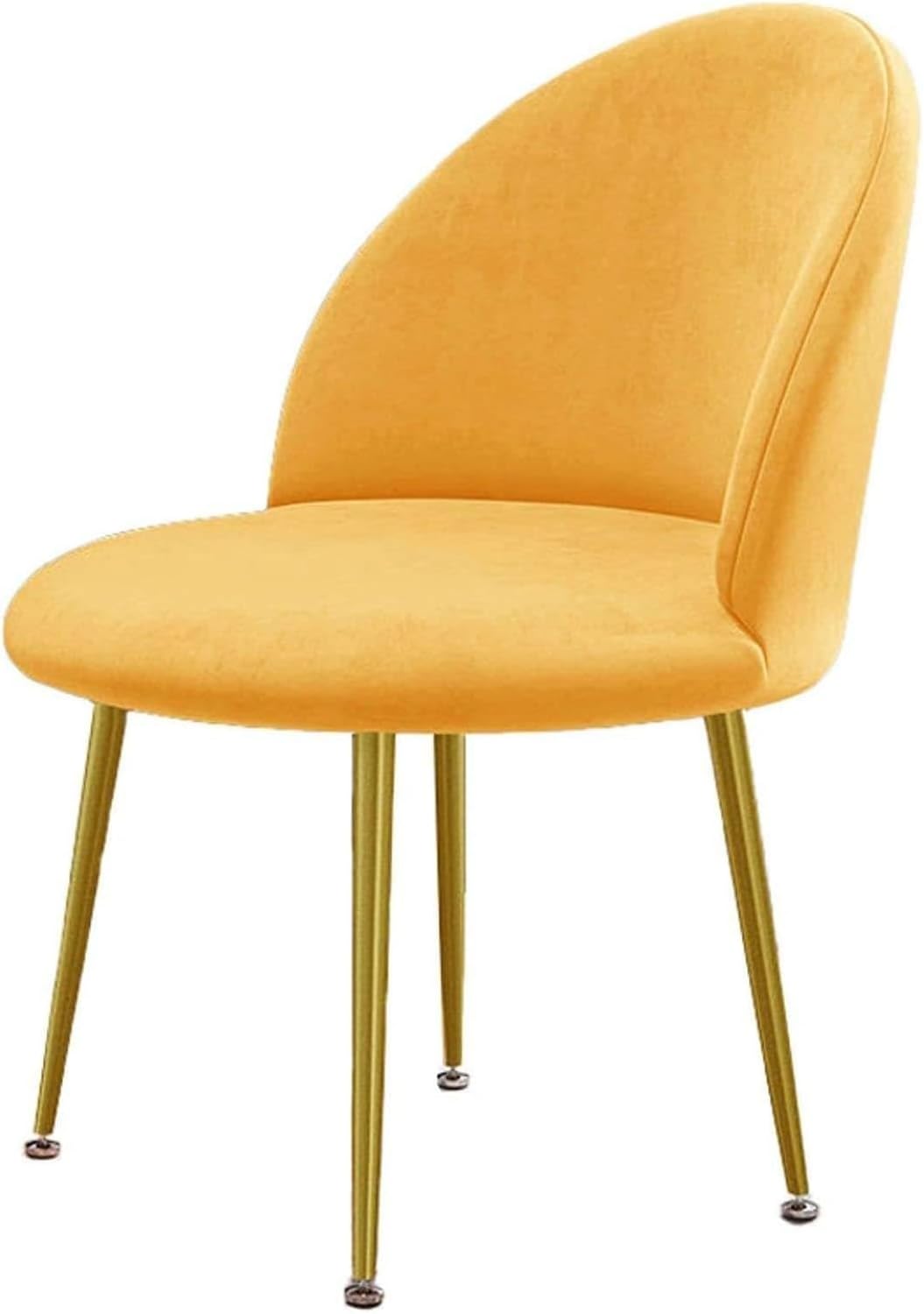 Luxury Velvet Curved Back Dining Chair Covers Super Soft Semicircle Back Chair Slipcovers Mid Century Modern Solid Color High Back Chair Protectors for Hotel Banquet(15,1PCS)