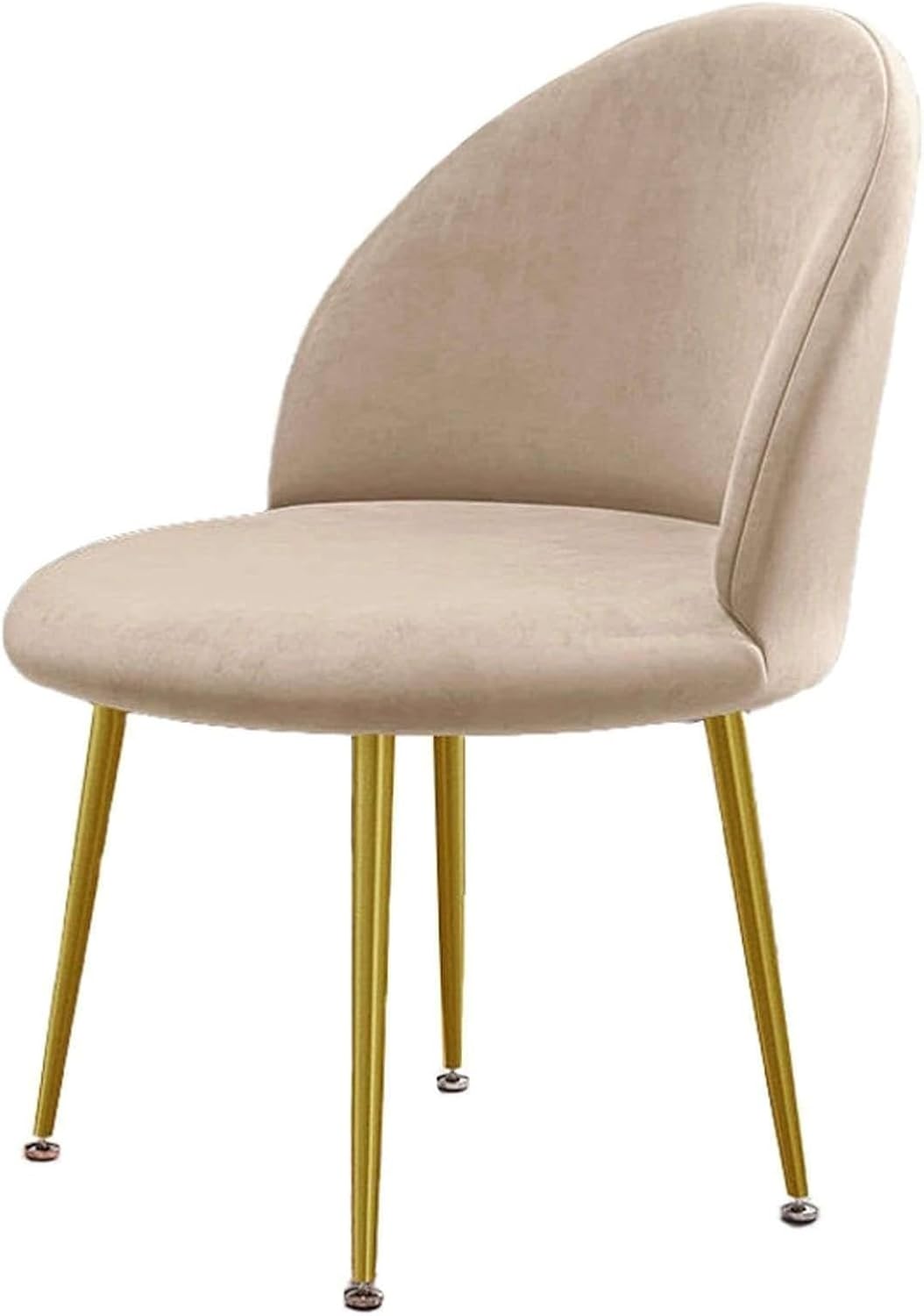 Luxury Velvet Curved Back Dining Chair Covers Super Soft Semicircle Back Chair Slipcovers Mid Century Modern Solid Color High Back Chair Protectors for Hotel Banquet(15,1PCS)