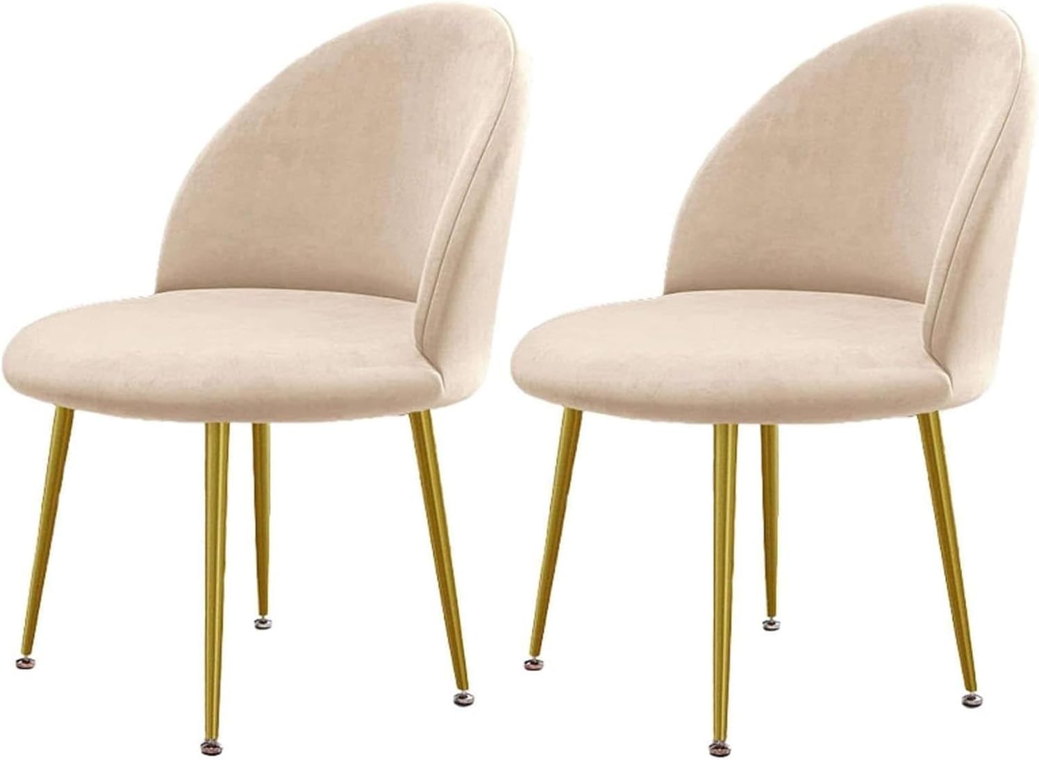 Luxury Velvet Curved Back Dining Chair Covers Super Soft Semicircle Back Chair Slipcovers Mid Century Modern Solid Color High Back Chair Protectors for Hotel Banquet(15,1PCS)
