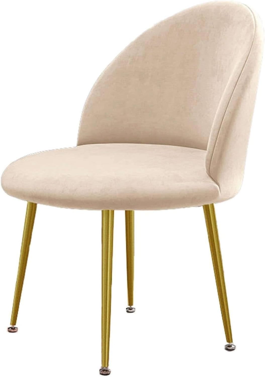 Luxury Velvet Curved Back Dining Chair Covers Super Soft Semicircle Back Chair Slipcovers Mid Century Modern Solid Color High Back Chair Protectors for Hotel Banquet(15,1PCS)