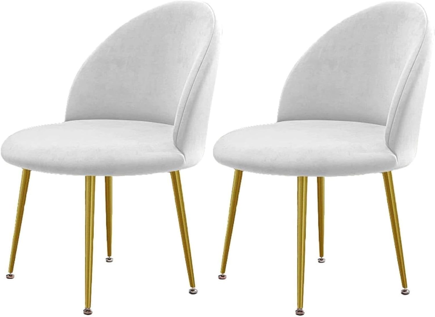 Luxury Velvet Curved Back Dining Chair Covers Super Soft Semicircle Back Chair Slipcovers Mid Century Modern Solid Color High Back Chair Protectors for Hotel Banquet(15,1PCS)