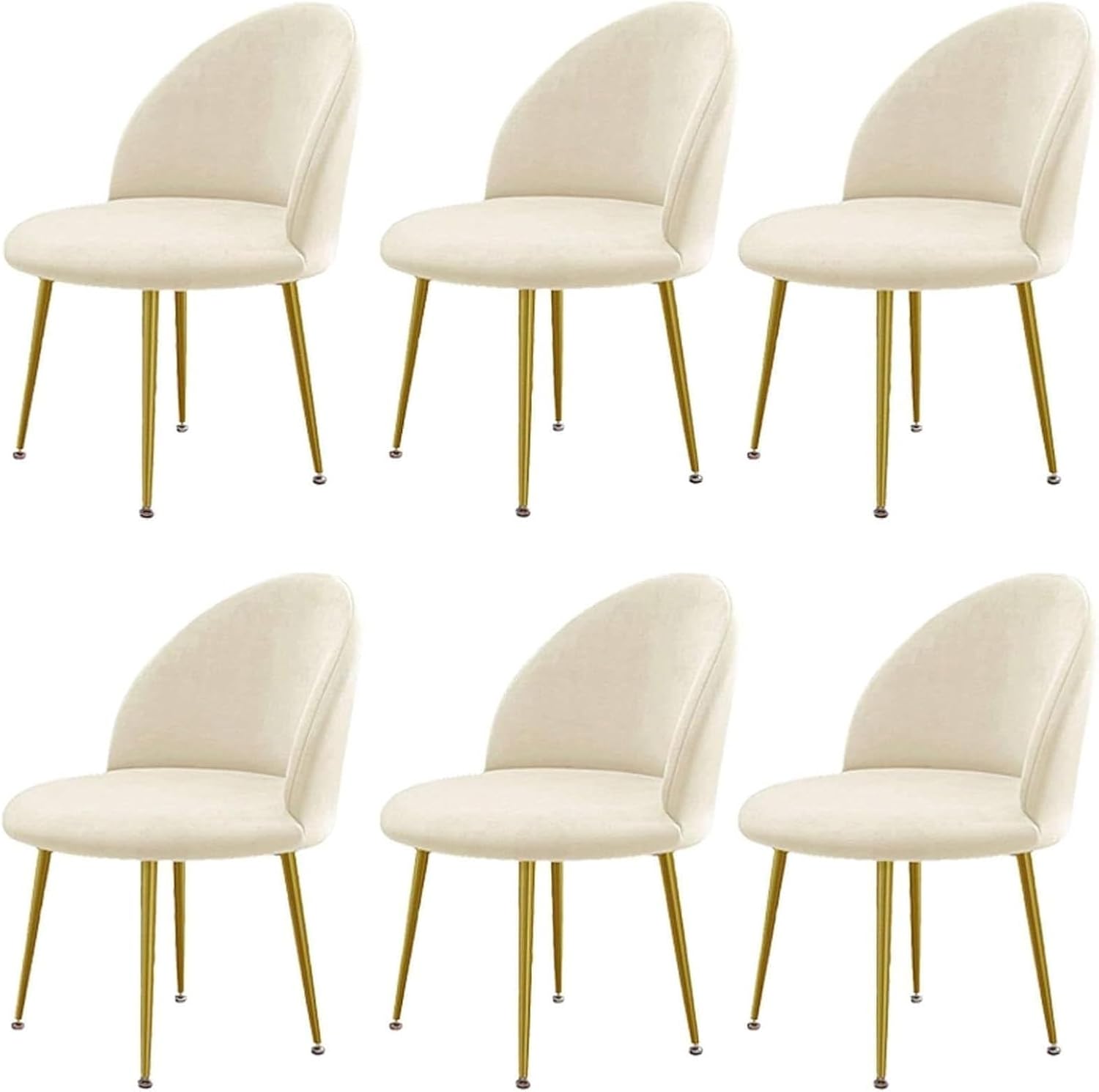 Luxury Velvet Curved Back Dining Chair Covers Super Soft Semicircle Back Chair Slipcovers Mid Century Modern Solid Color High Back Chair Protectors for Hotel Banquet(15,1PCS)