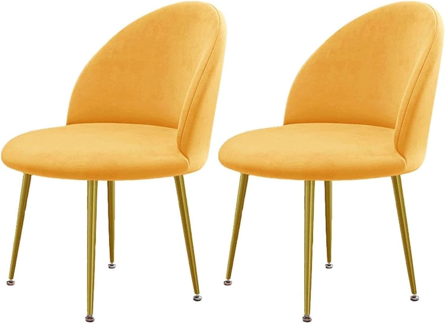 Luxury Velvet Curved Back Dining Chair Covers Super Soft Semicircle Back Chair Slipcovers Mid Century Modern Solid Color High Back Chair Protectors for Hotel Banquet(15,1PCS)