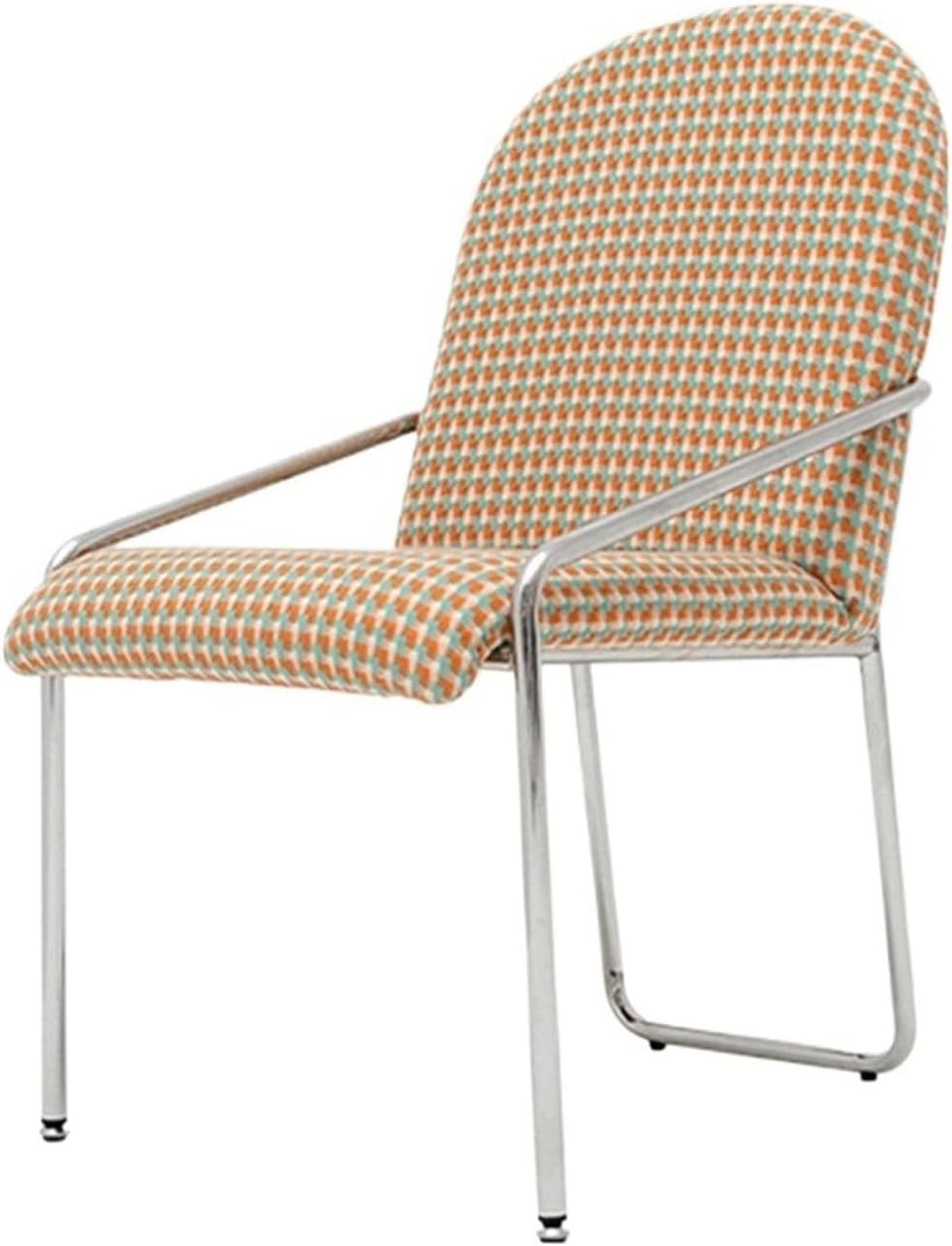 Velvet Dining Chairs, Upholstered Kitchen Dining Chairs with Metal Back and Legs for Living Room, Reception, Waiting Room, Bedrooms Dining Chair Set(Yellow)